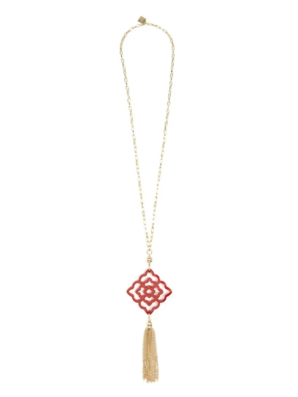 Rose Tassel Necklace | ZENZII Sale