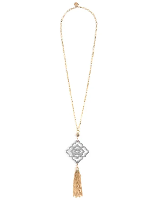Rose Tassel Necklace | ZENZII Sale