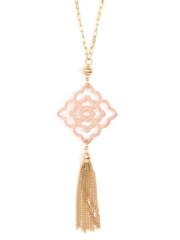 Rose Tassel Necklace | ZENZII Sale