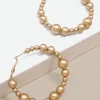 Serena Metallic Hoop Earring | ZENZII Online