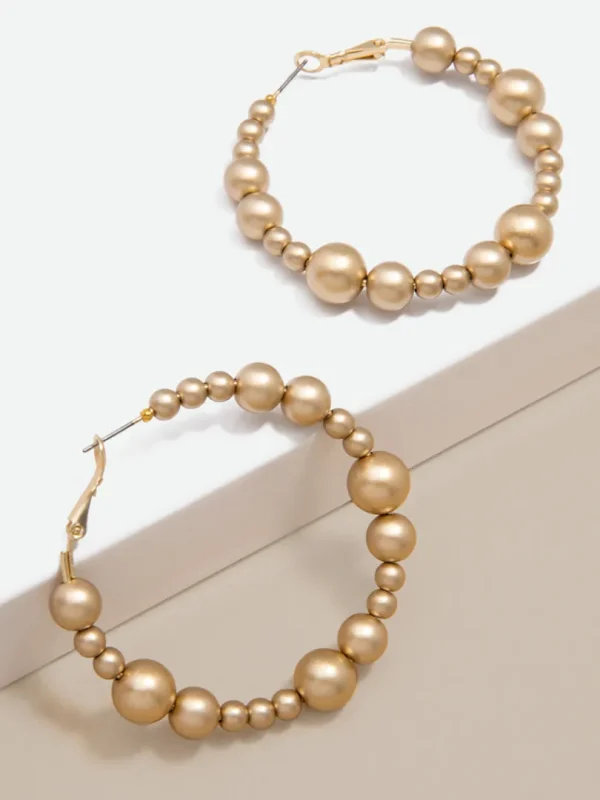 Serena Metallic Hoop Earring | ZENZII Online
