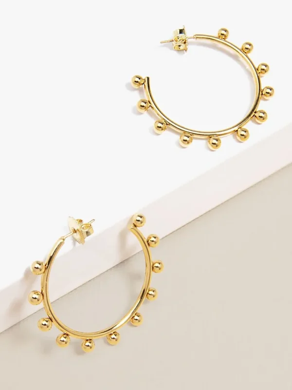 Showtime Studded Hoop Earring | ZENZII New