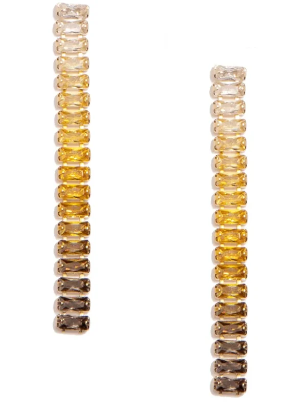 Siena Crystal Drop Earring | ZENZII Outlet