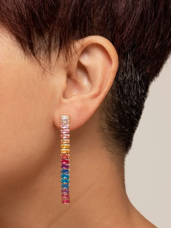 Siena Crystal Drop Earring | ZENZII Outlet