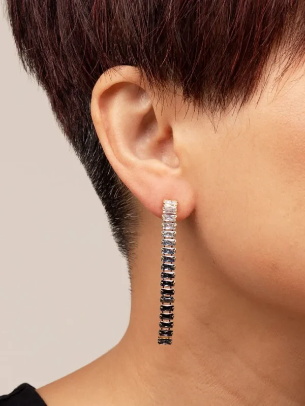 Siena Crystal Drop Earring | ZENZII Outlet