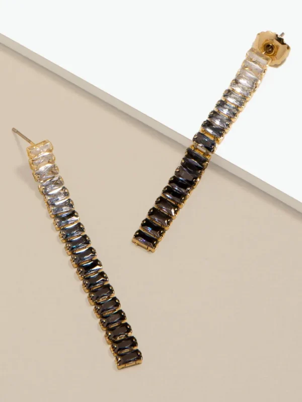 Siena Crystal Drop Earring | ZENZII Outlet