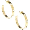 Studded Luxe Hoop Earring | ZENZII Fashion