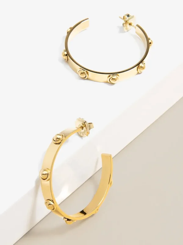 Studded Luxe Hoop Earring | ZENZII Fashion