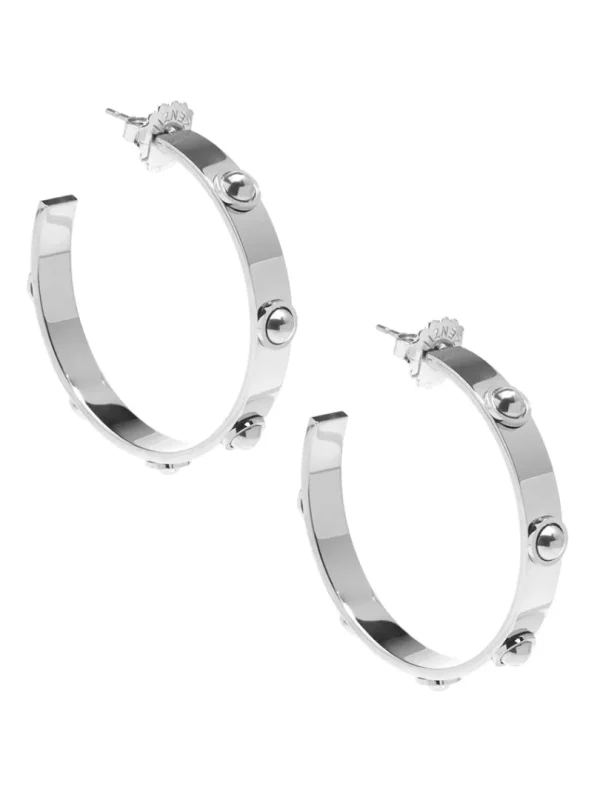Studded Luxe Hoop Earring | ZENZII Fashion