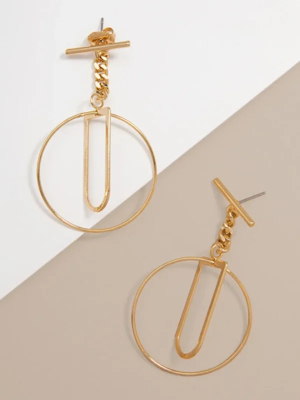 Sybil Toggle Hoop Earring | ZENZII Online