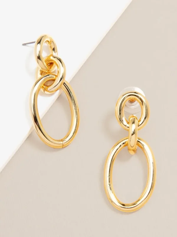 Three Link Drop Earring | ZENZII Sale