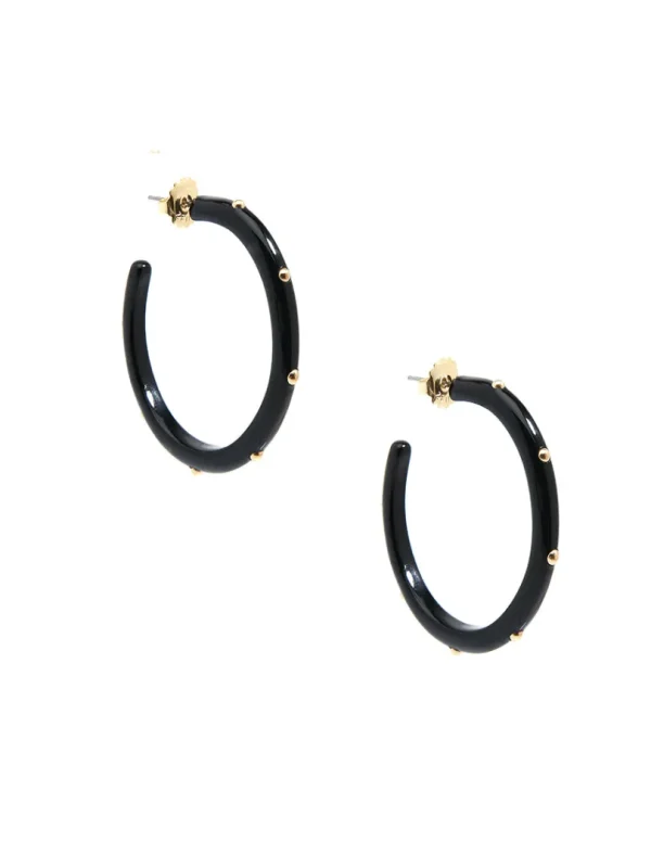 Tortoise Studded Hoop Earring | ZENZII Best