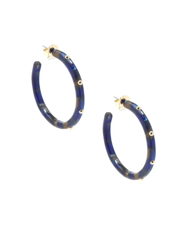 Tortoise Studded Hoop Earring | ZENZII Best