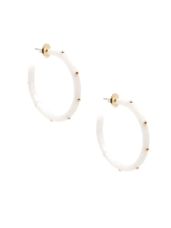Tortoise Studded Hoop Earring | ZENZII Best