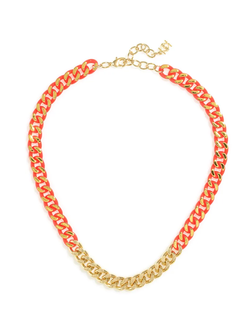 Touch Of Color Chain Collar Necklace | ZENZII Sale
