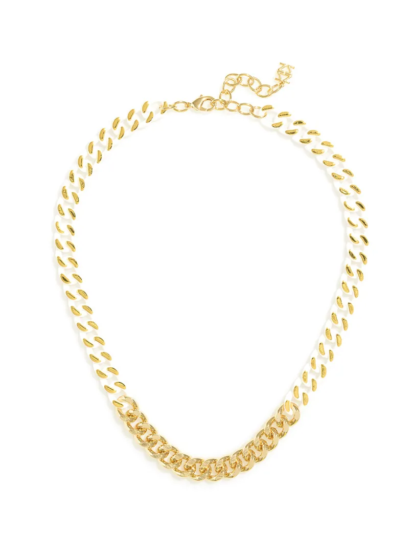 Touch Of Color Chain Collar Necklace | ZENZII Sale