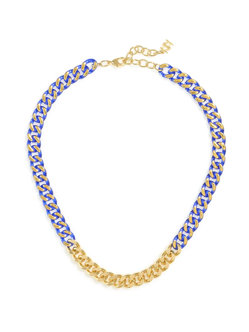 Touch Of Color Chain Collar Necklace | ZENZII Sale