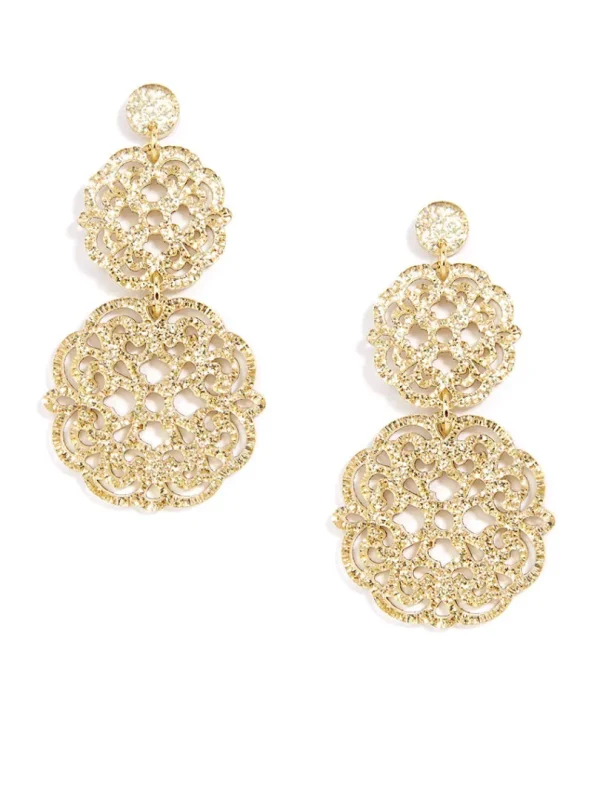 Two Fold Resin Emblem Drop Earring | ZENZII Fashion