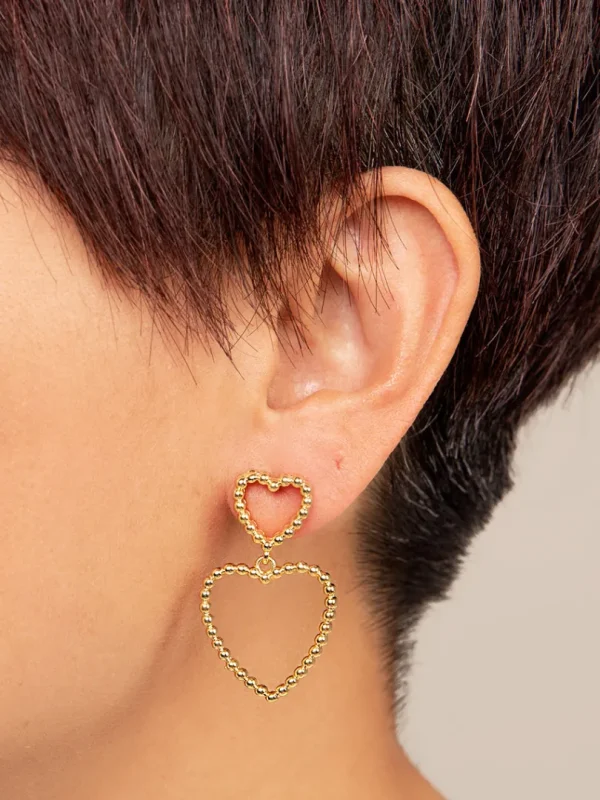 Valentina Heart Drop Earring | ZENZII Fashion